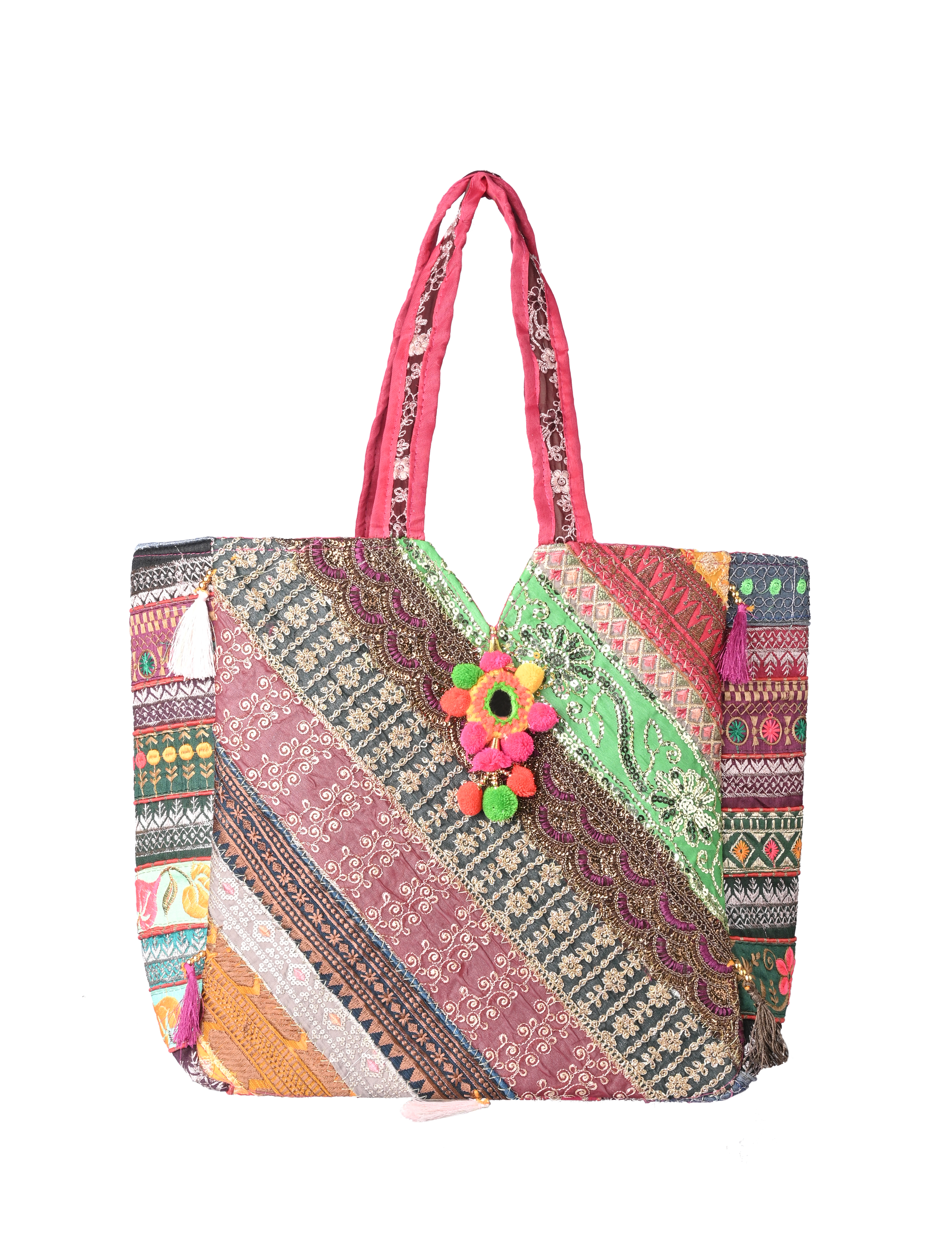 Colorful Handmade Tote Bag
