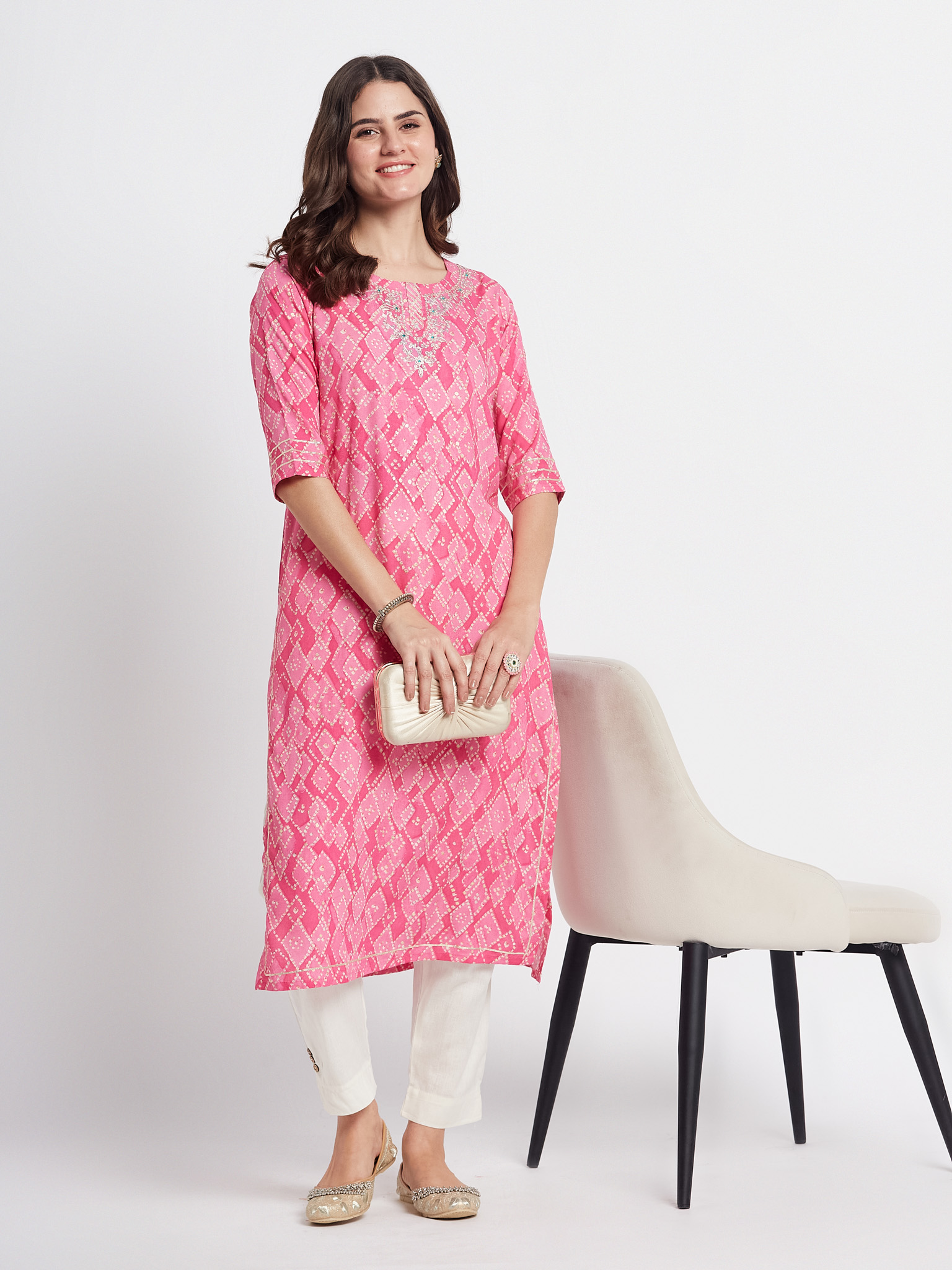 Floral Printed Cotton Kurti