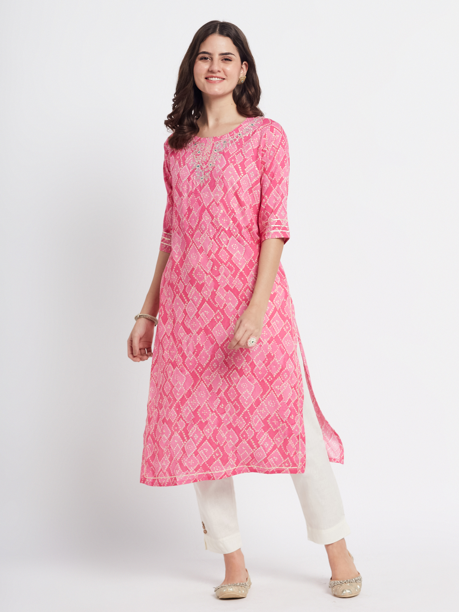 Floral Printed Cotton Kurti
