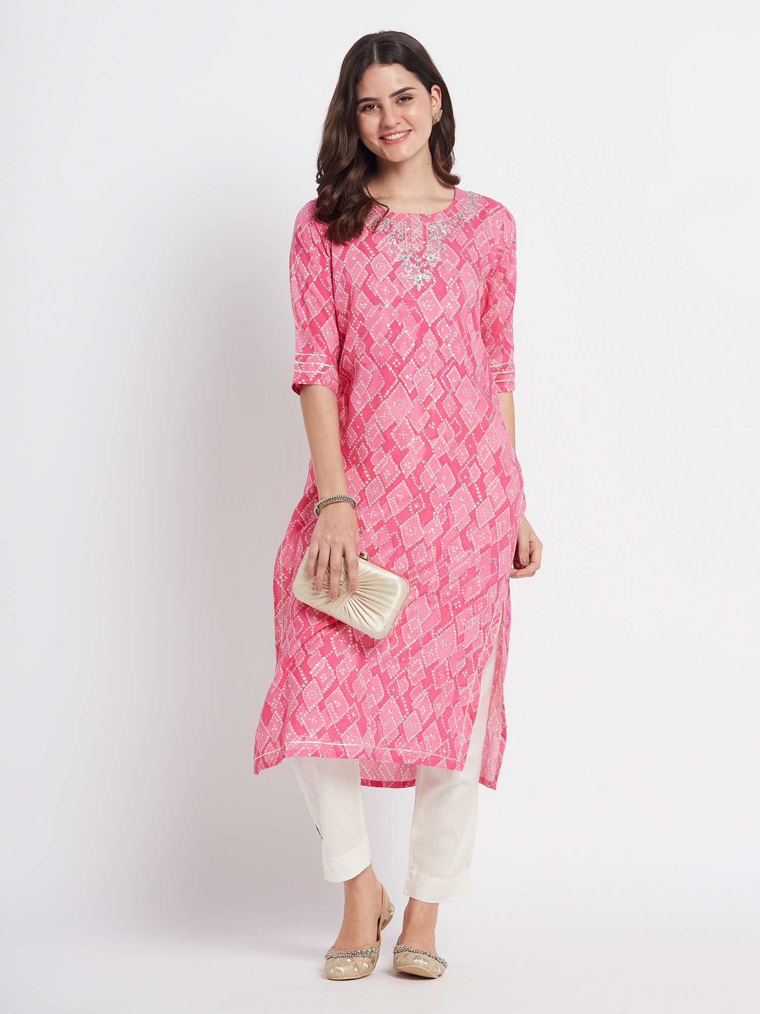 Floral Printed Cotton Kurti