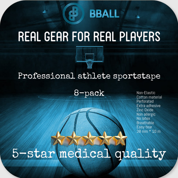 BBall Pro-Grade Sportstape (Box of 8)
