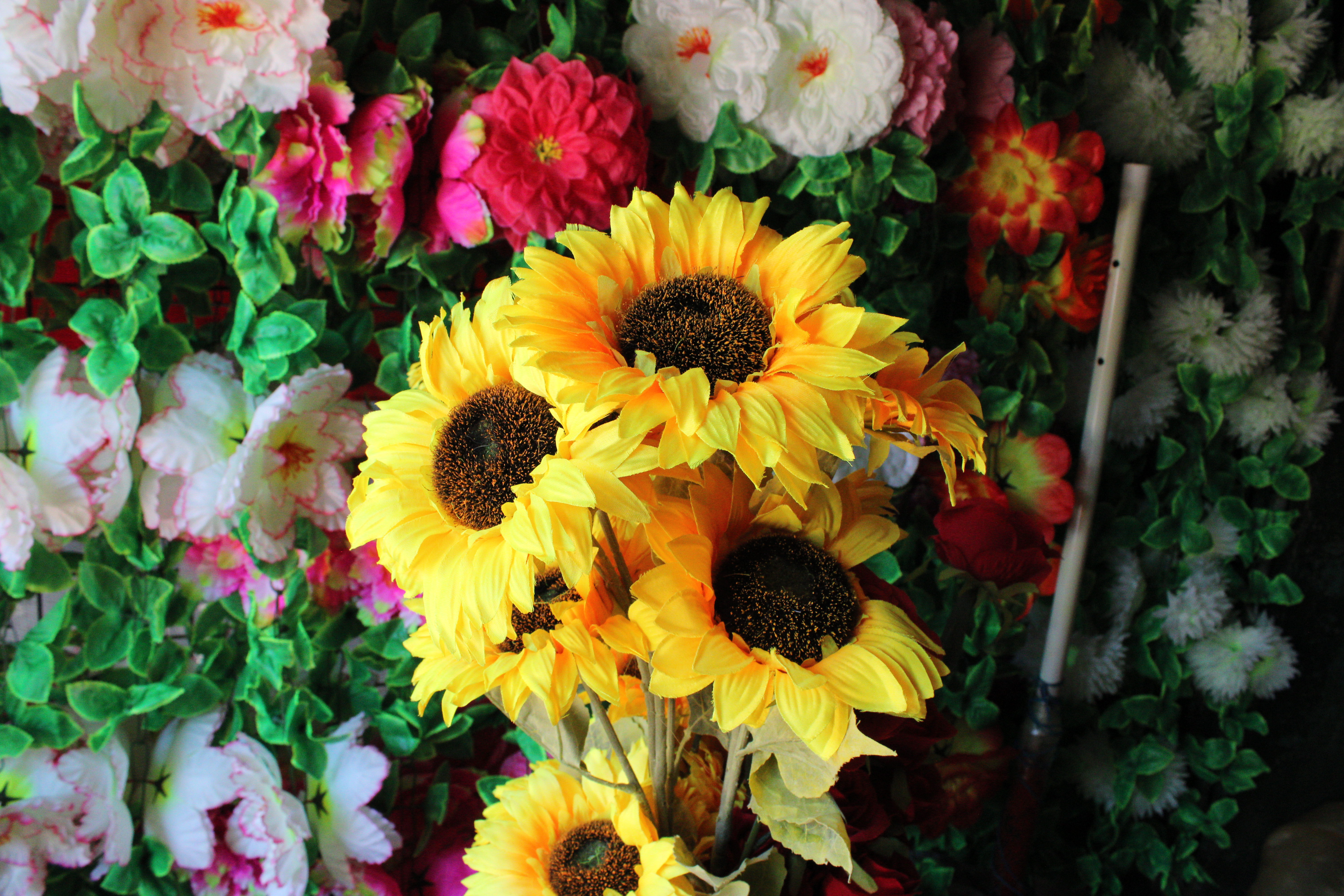 Espiga de girasoles artificiales