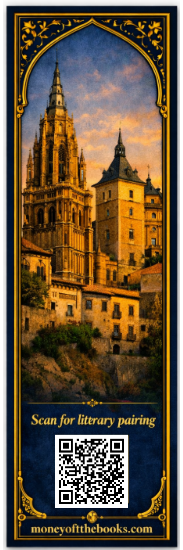 Historic City of Toledo Bookmark | Time Traveler’s Library UNESCO Literary Travel Bookmark UNESCO World Heritage inspired bookmark featuring Spain’s medieval city of cultures