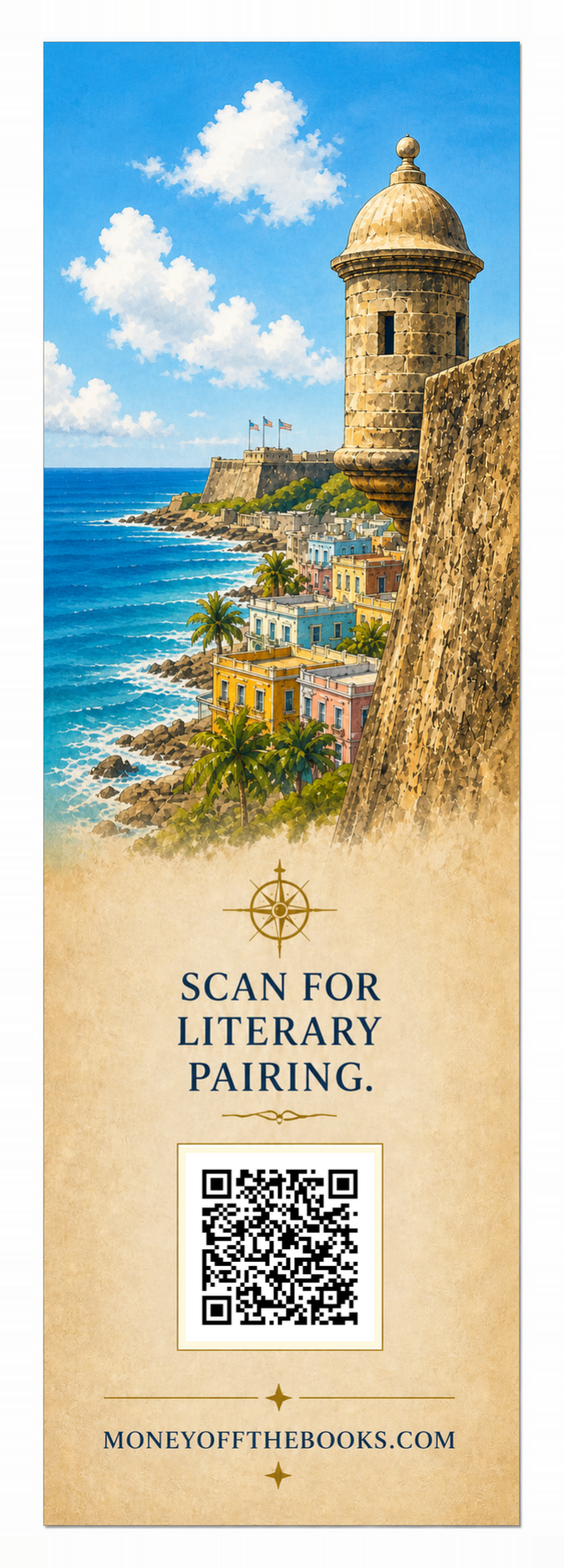 La Fortaleza & San Juan National Historic Site Bookmark | Time Traveler’s Library UNESCO Literary Travel Bookmark UNESCO World Heritage inspired bookmark featuring Puerto Rico’s Old San Juan heritage