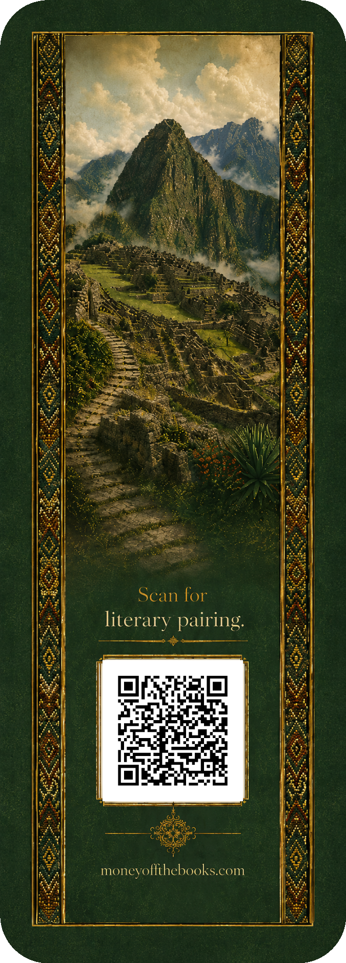Historic Sanctuary of Machu Picchu Bookmark | Time Traveler’s Library UNESCO Literary Travel Bookmark UNESCO World Heritage inspired bookmark featuring Cusco’s Inca heritage