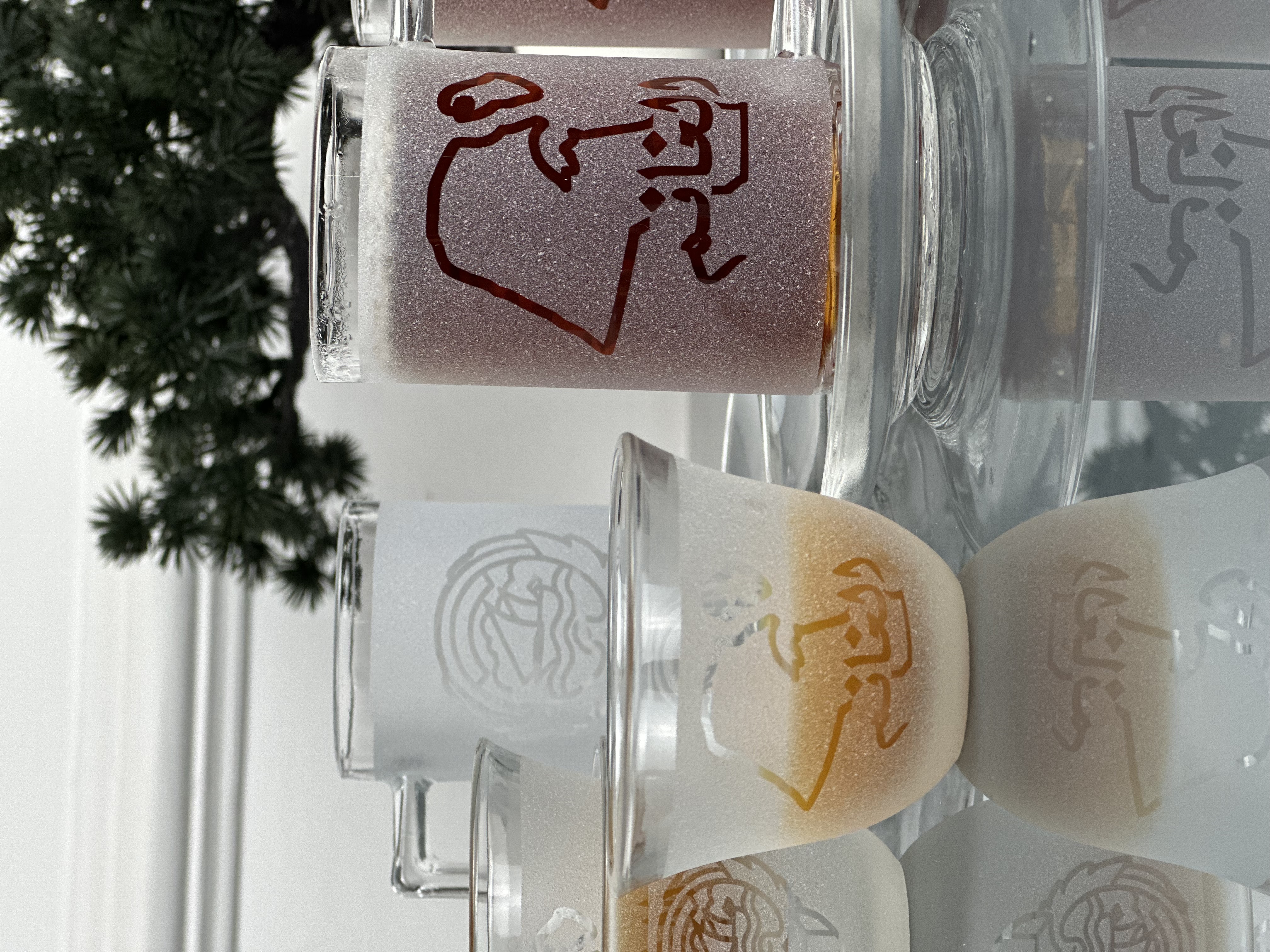 طقم الخريطه زجاج 18 قطعه