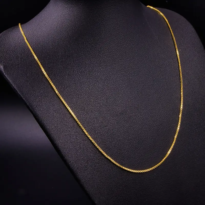 Cadena Cubana Delgada Oro Laminado 18K