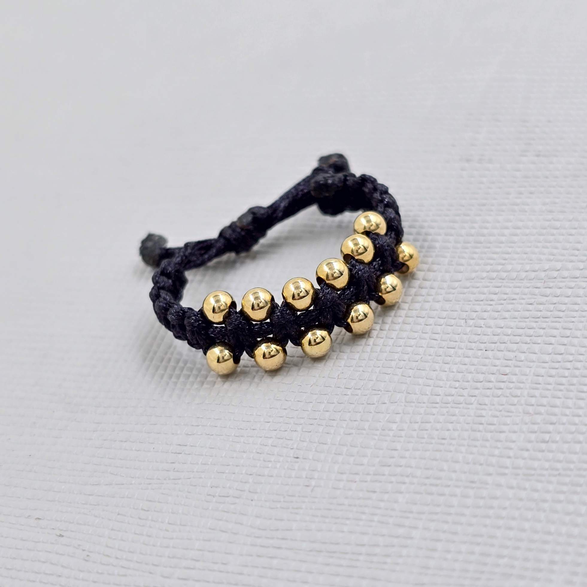 Anillo Tejido Oro Laminado 18K
