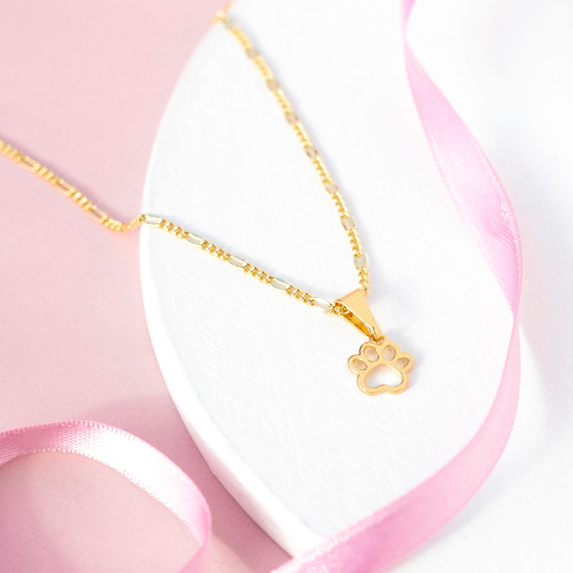 Colgante Huella Mini Oro Laminado 18k