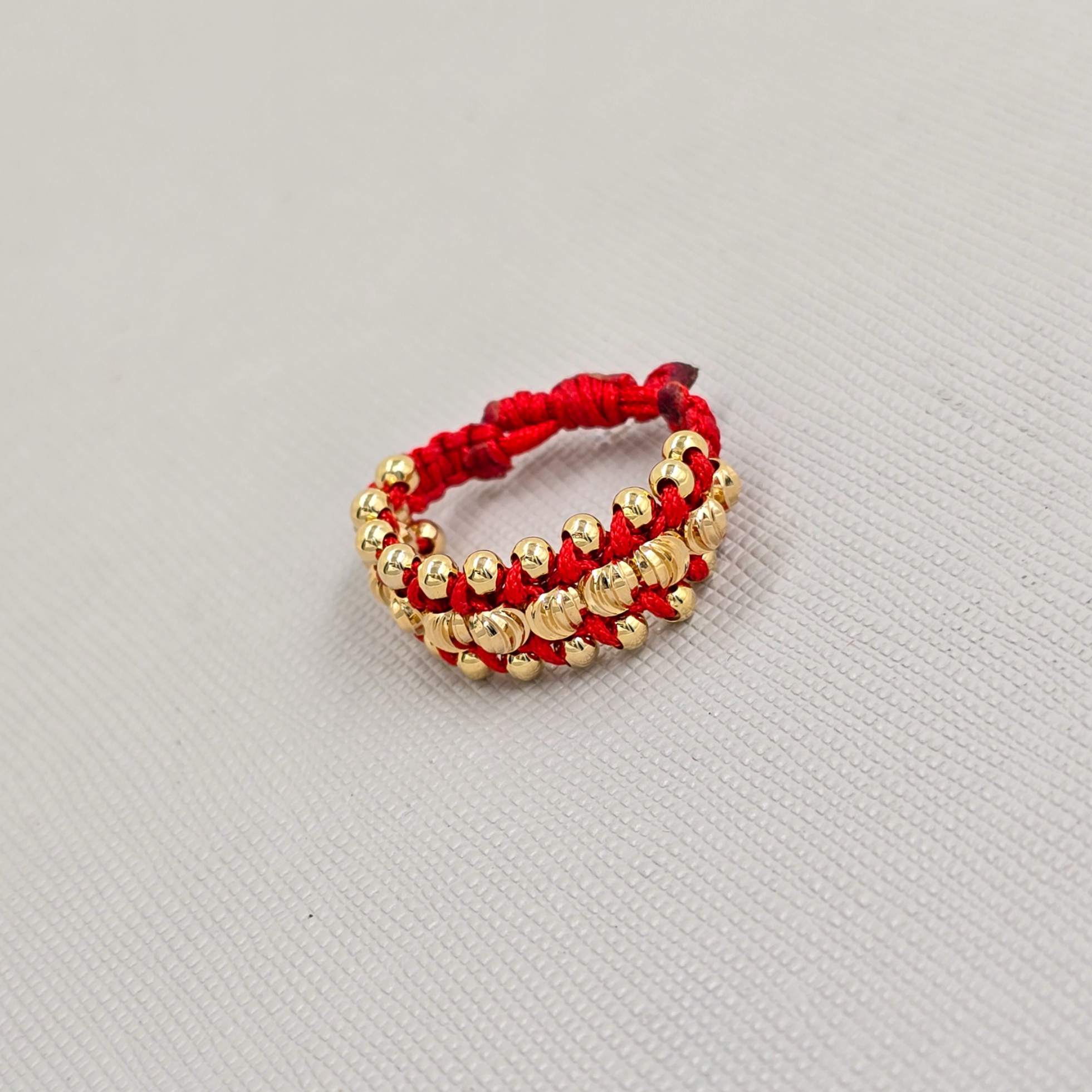Anillo Tejido Oro Laminado 18K