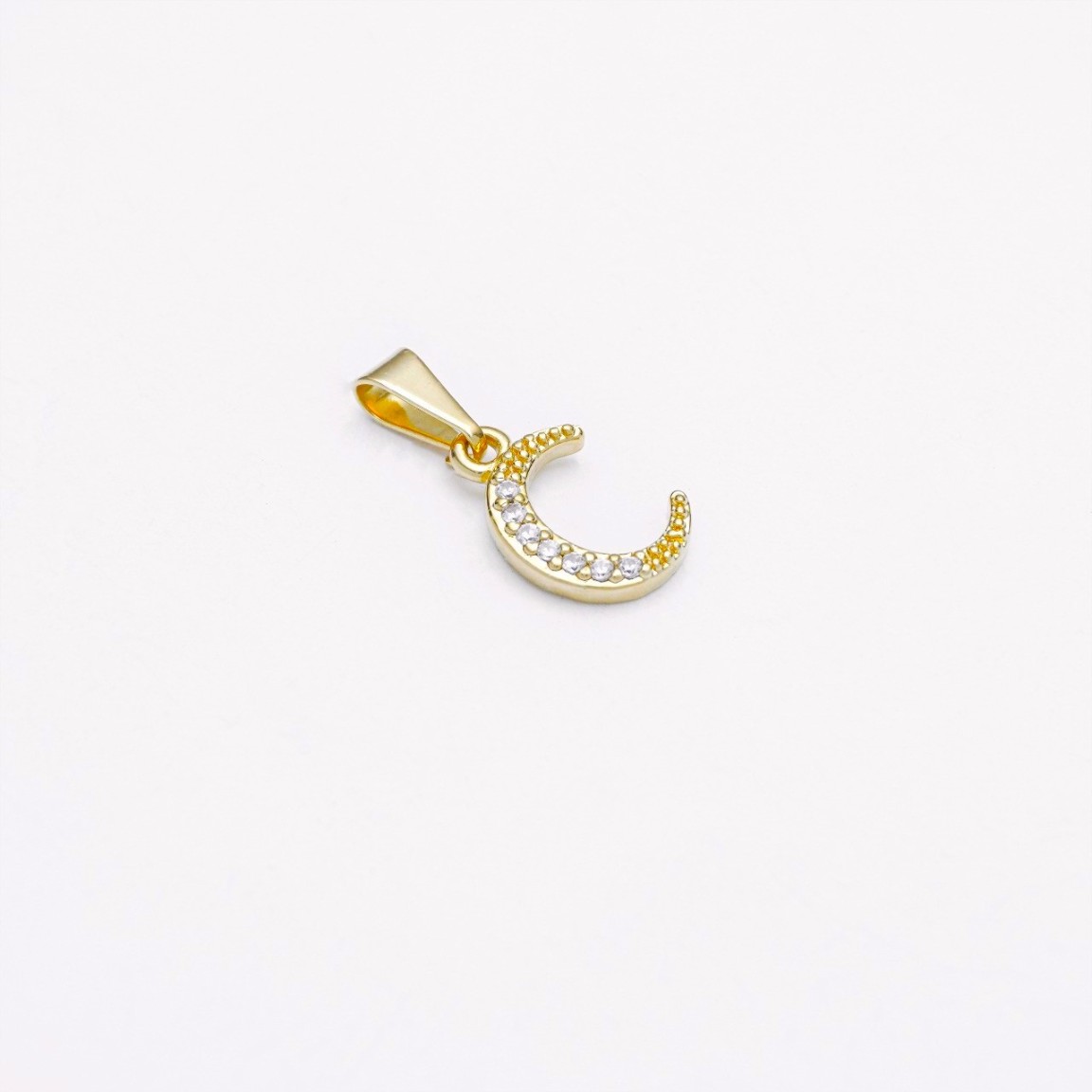 Colgante Media Luna Oro Laminado 18k