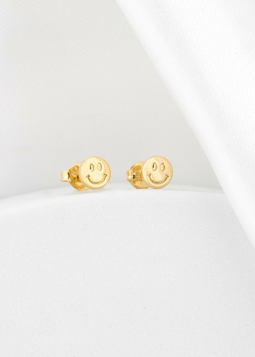 Aros Topo Smile Oro Laminado 18K