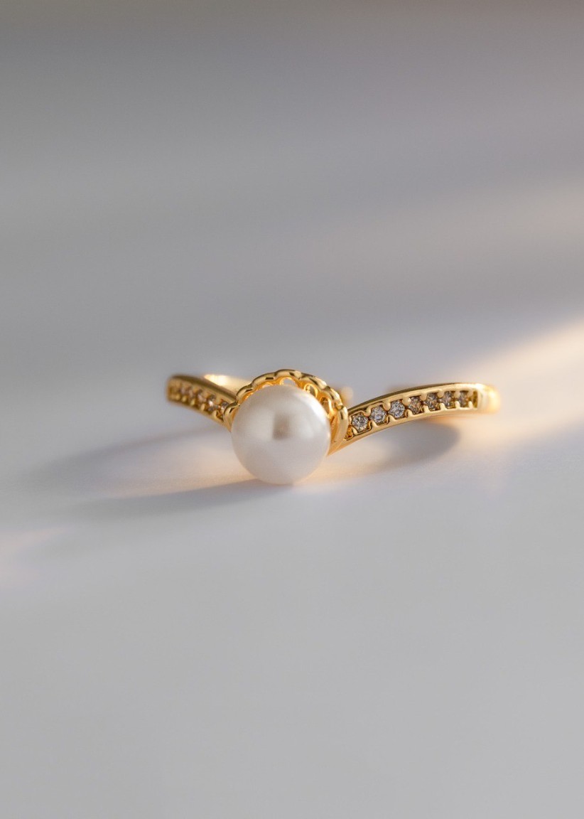 Anillo Ocean Ajustable Oro Laminado 18K