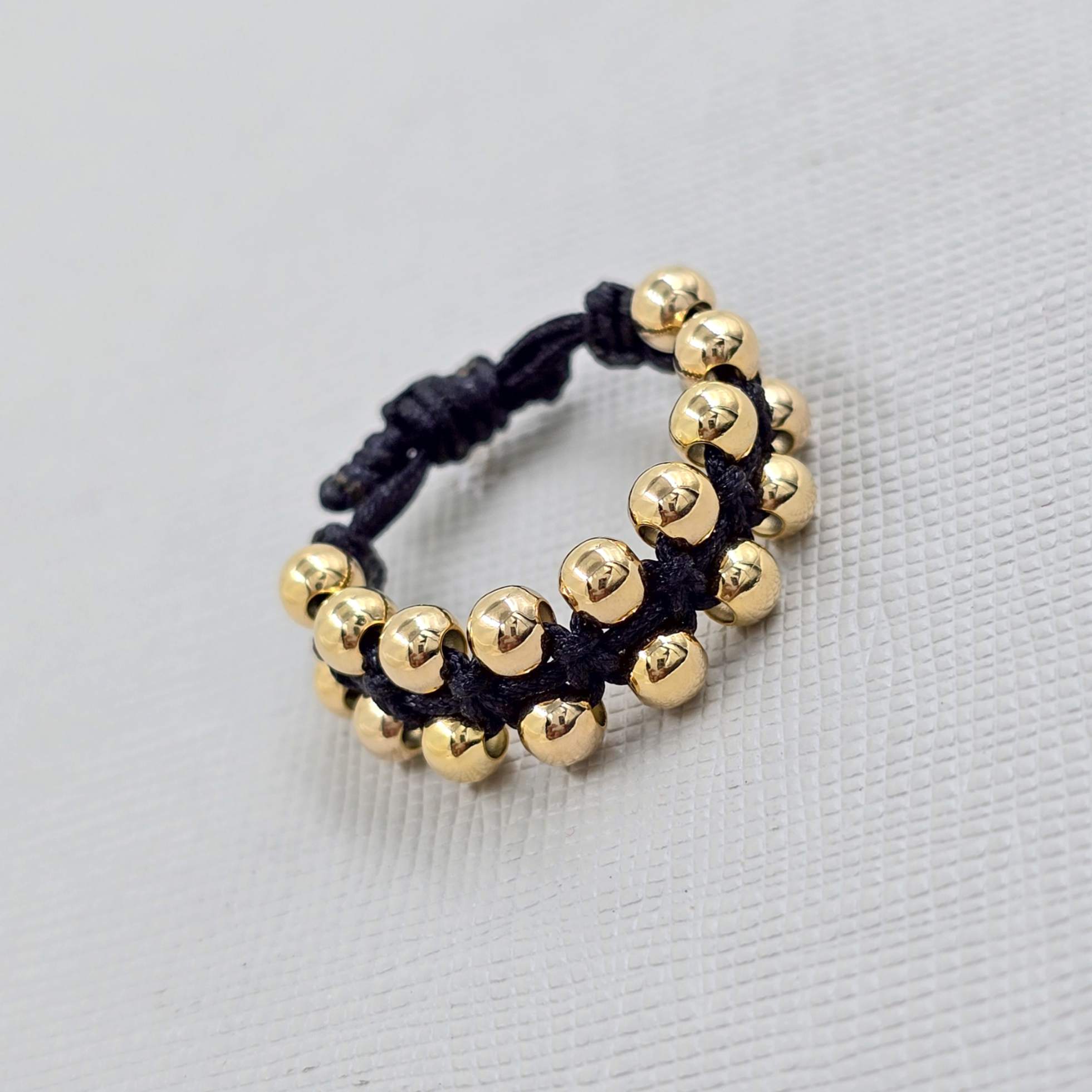 Anillo Tejido Oro Laminado 18K