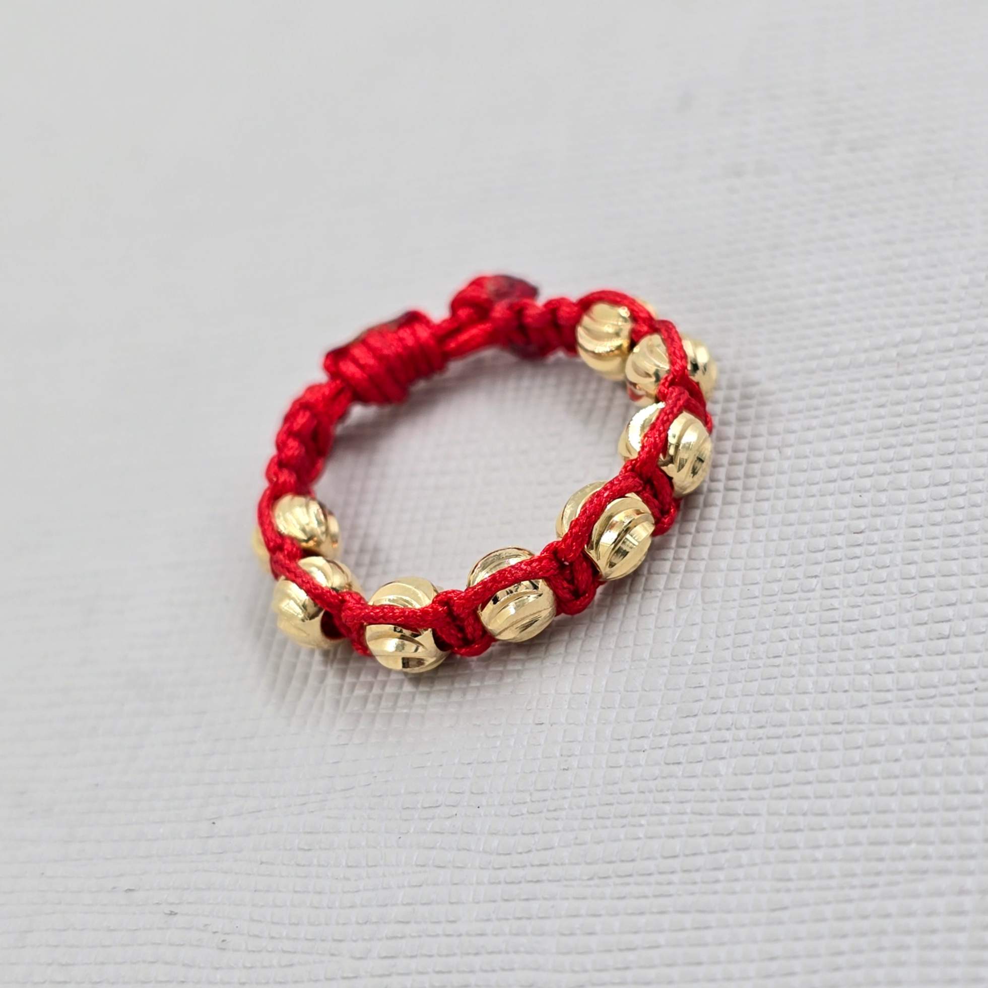 Anillo Tejido Oro Laminado 18K