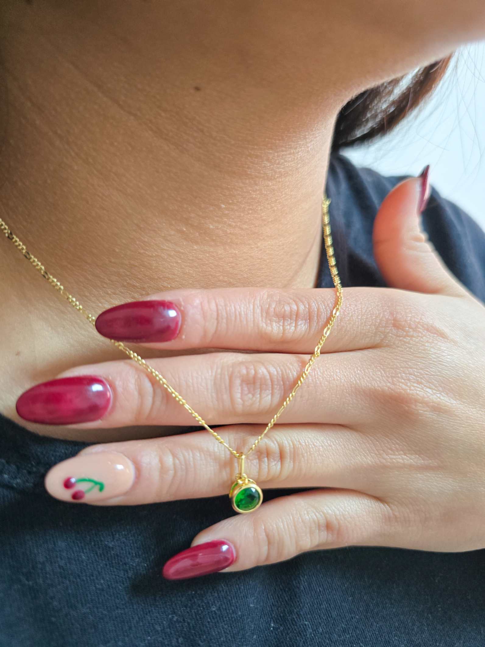 Colgante Punto De Luz Oro Laminado 18k