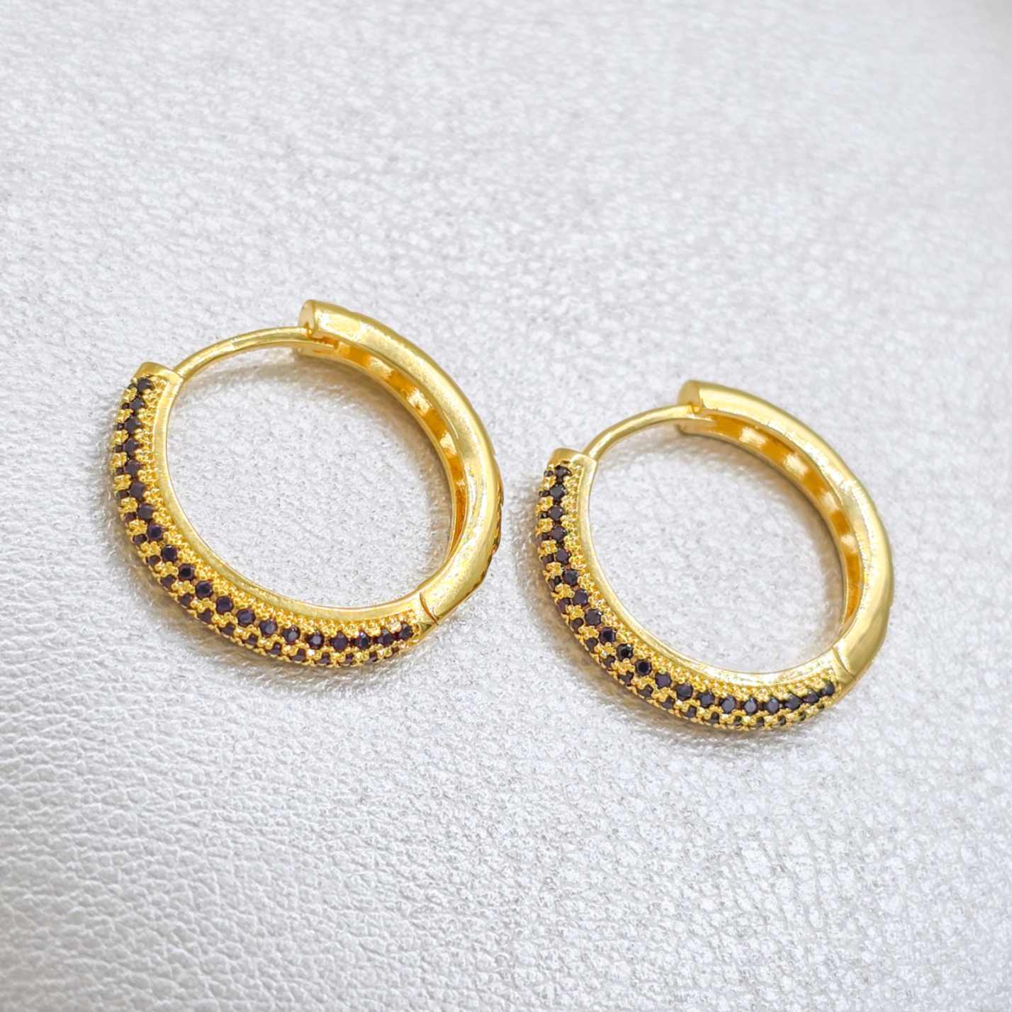 Aros Candonga Curvi Oro Laminado 18K