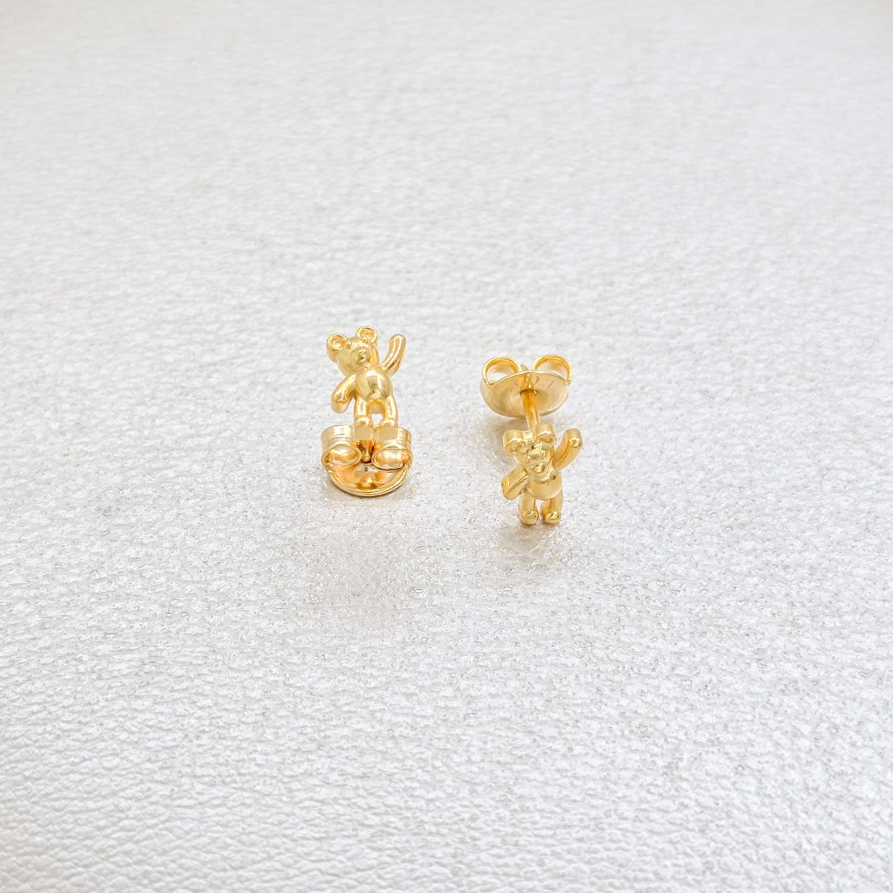 Aros Osito Oro Laminado 18K