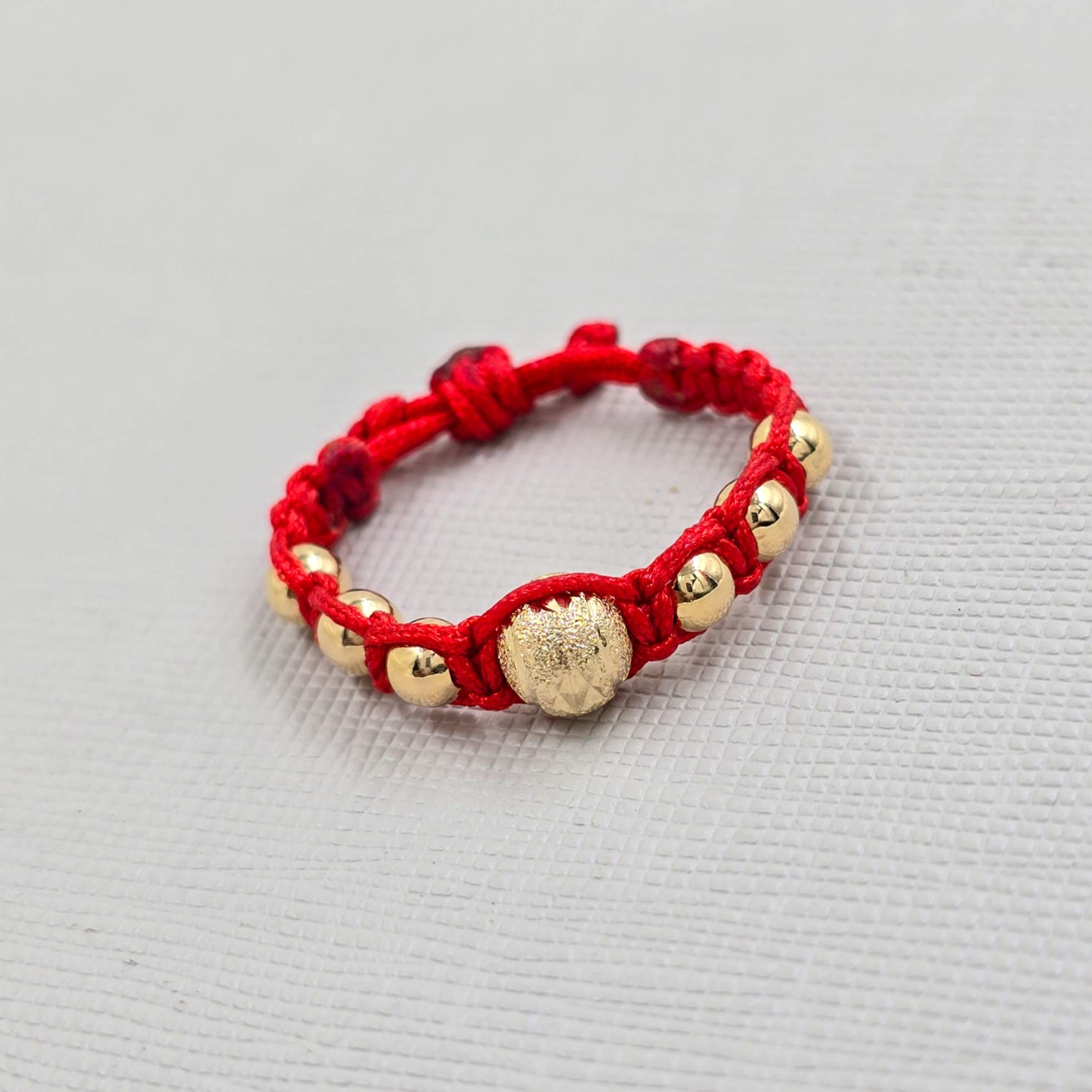 Anillo Tejido Oro Laminado 18K