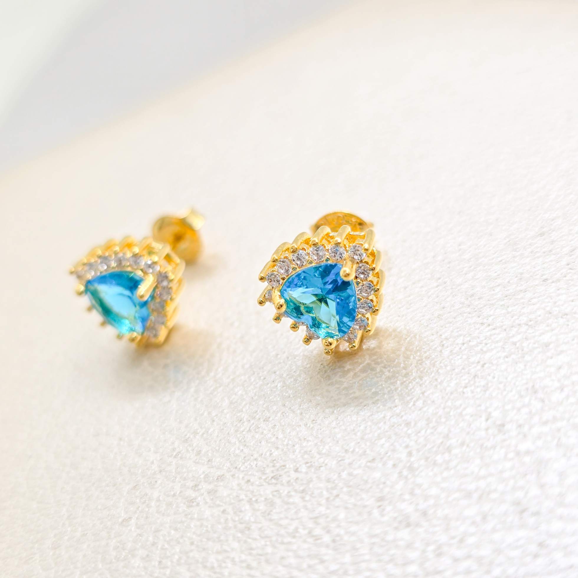 Aros Heart Oro Laminado 18K