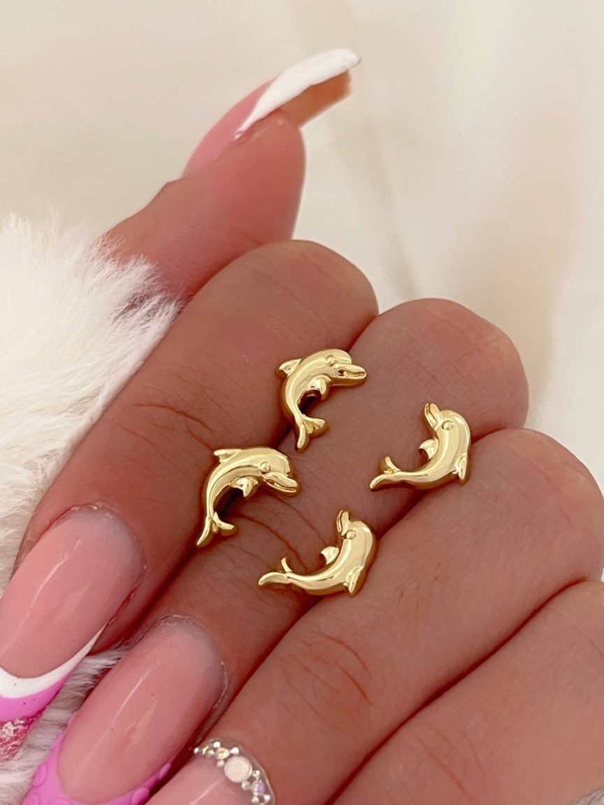 Aros Dolphin Oro Laminado 18K