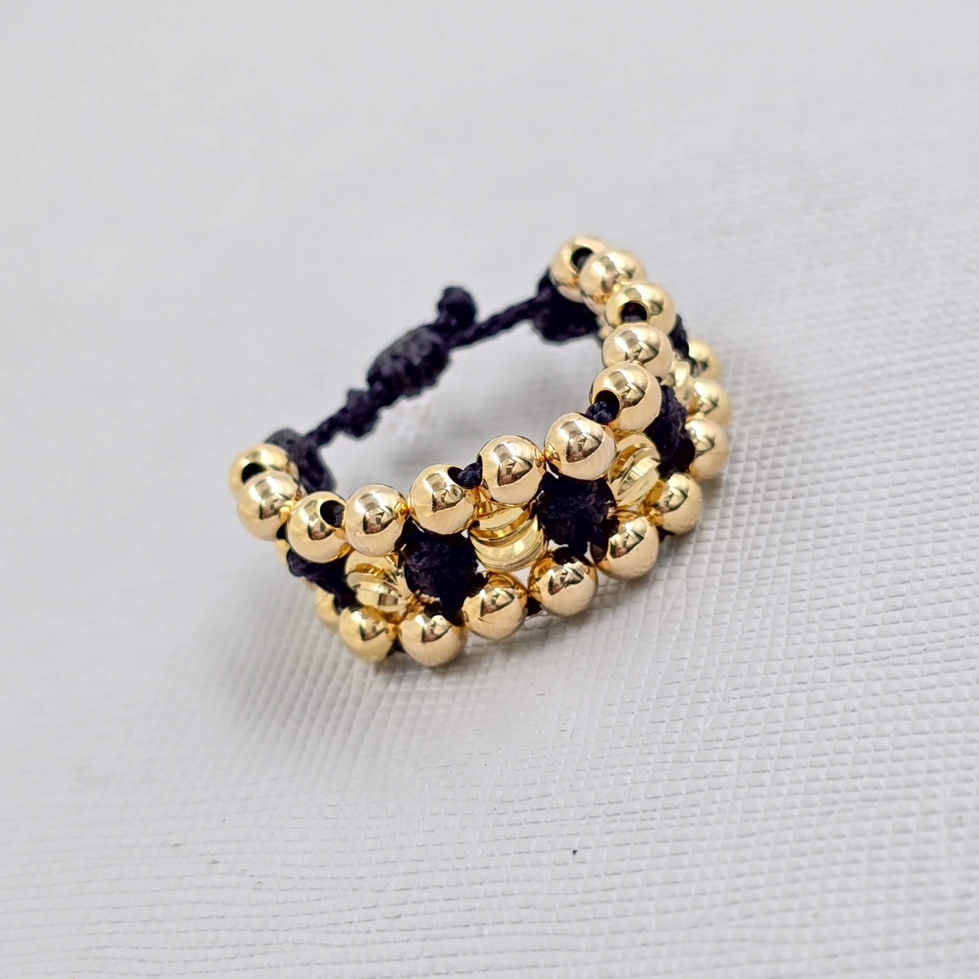 Anillo Tejido Oro Laminado 18K