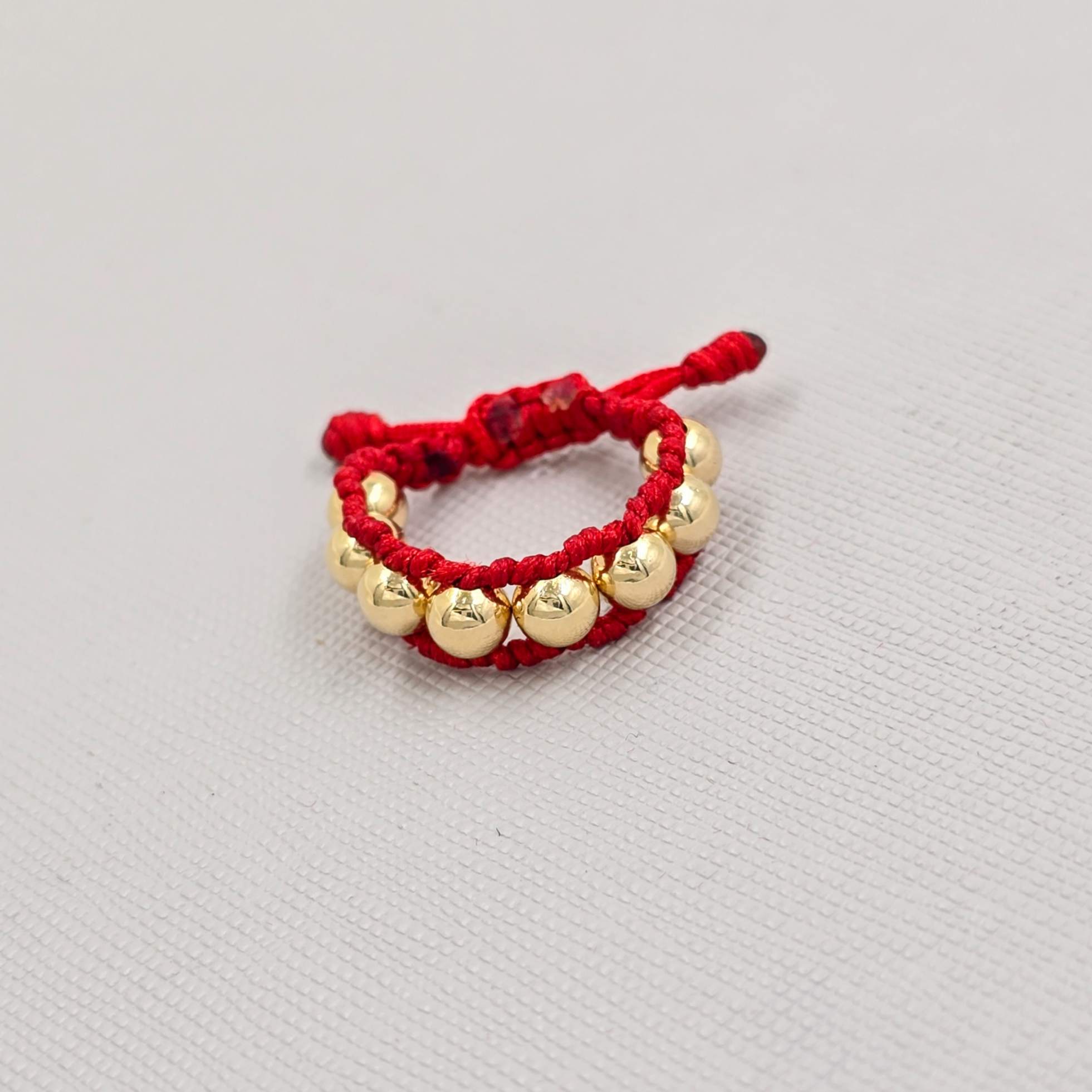 Anillo Tejido Oro Laminado 18K