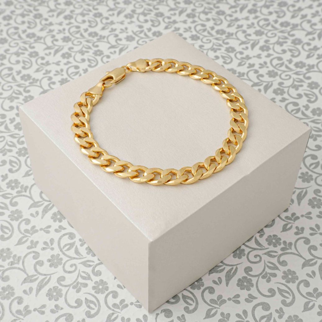 Pulsera Gourmet Gruesa Oro Laminado 18K