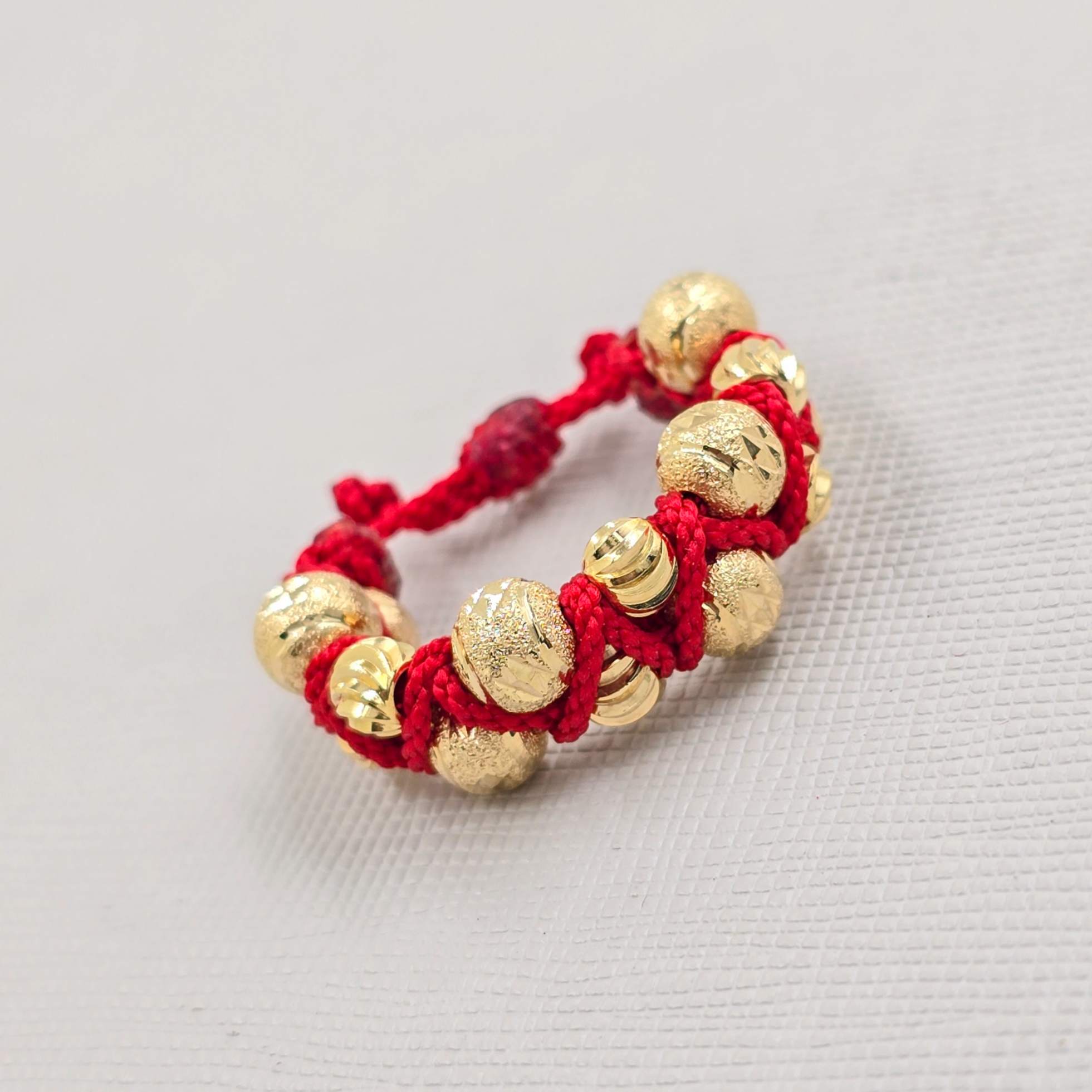 Anillo Tejido Oro Laminado 18K