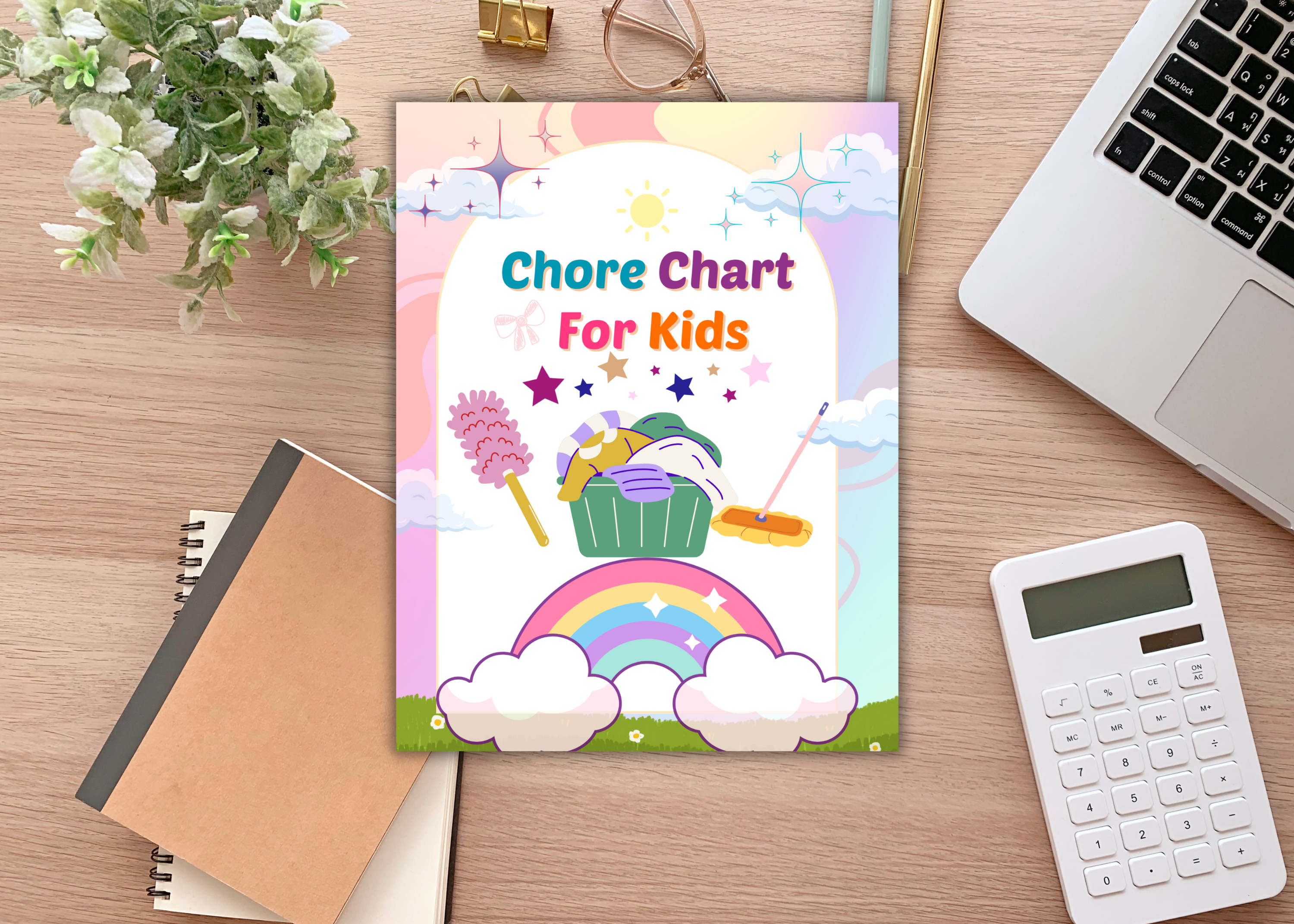Kids Chore Chart Editable Printable | Daily Weekly Responsibility Tracker, Morning Routine, Reward & Allowance Chart Template