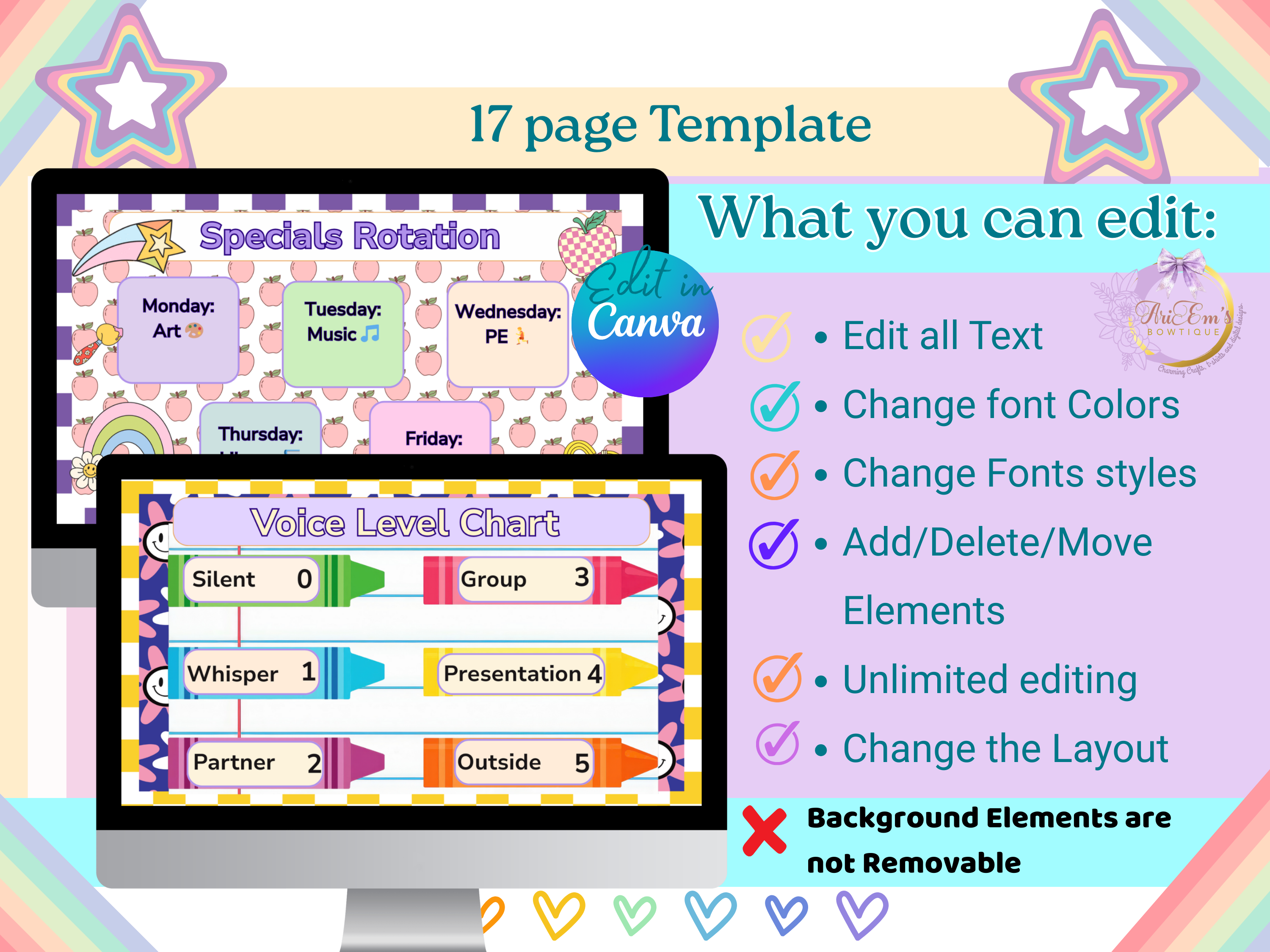 Editable Daily Classroom Slides | Retro Checker Theme PowerPoint Canva Template Google Slides 46 Pages for Teacher Class Routines