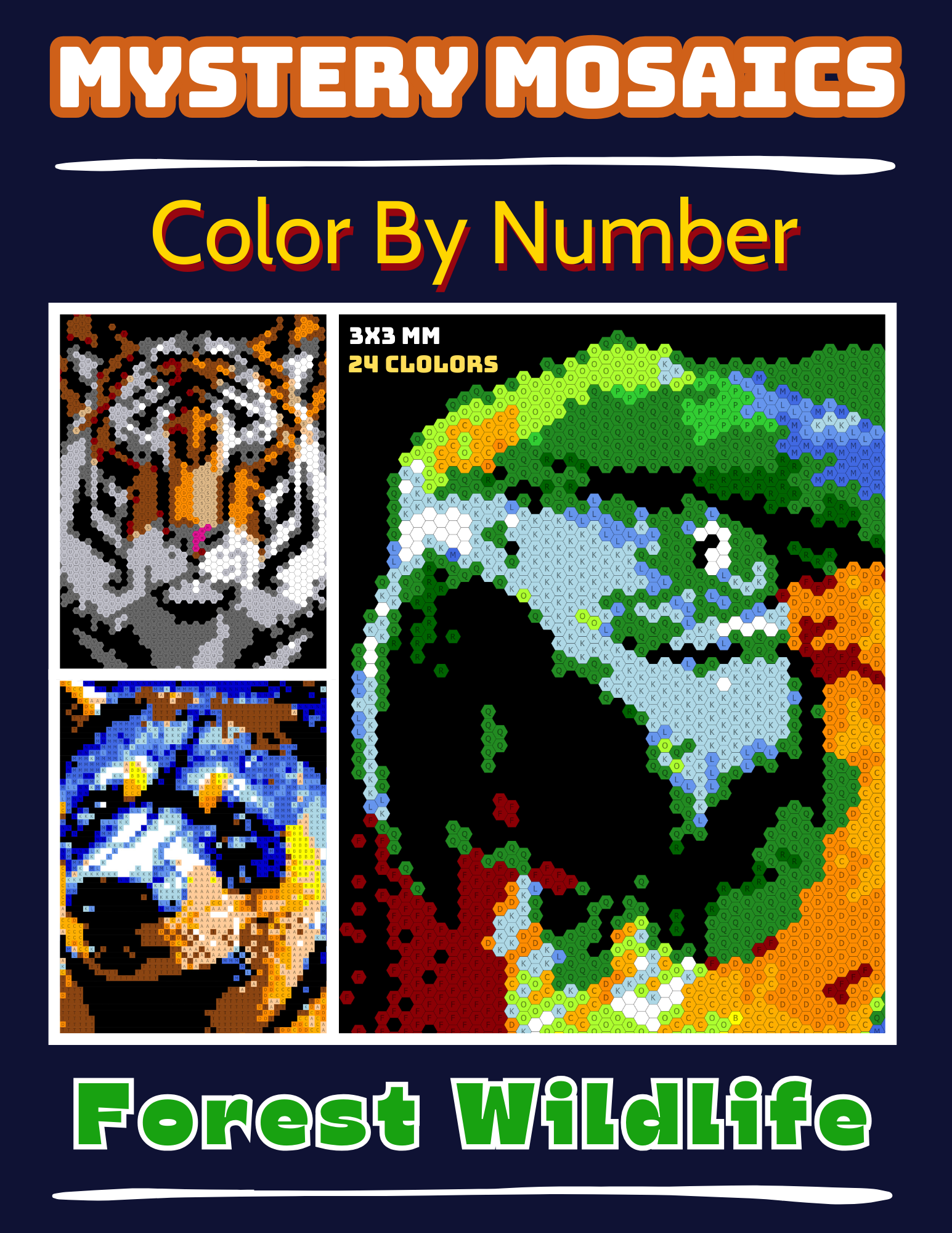 Mystery Mosaics Color By Number: Color Quest