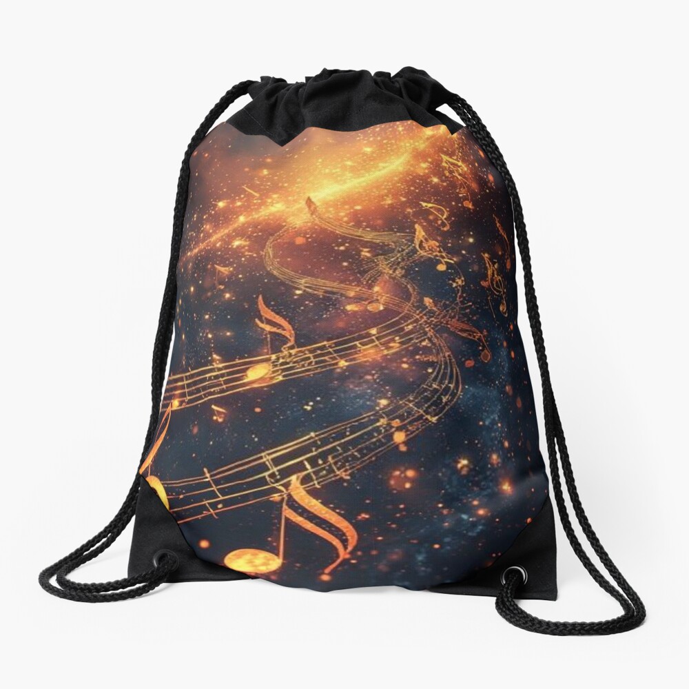 Rhythm Of The Universe Drawstring Bag