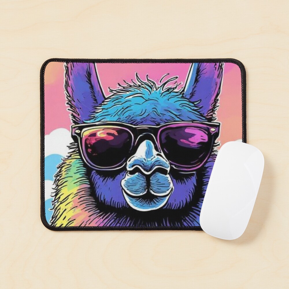 Cloudy with A Chance of Llama Mousepad
