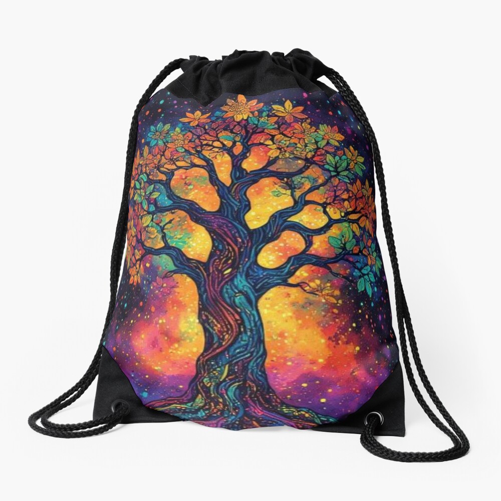 Interstellar Roots Drawstring Bag