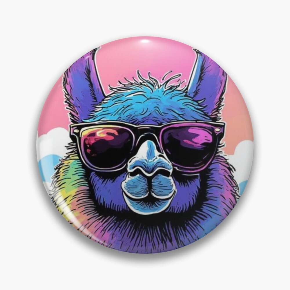 Cloudy with A Chance of Llama Pin