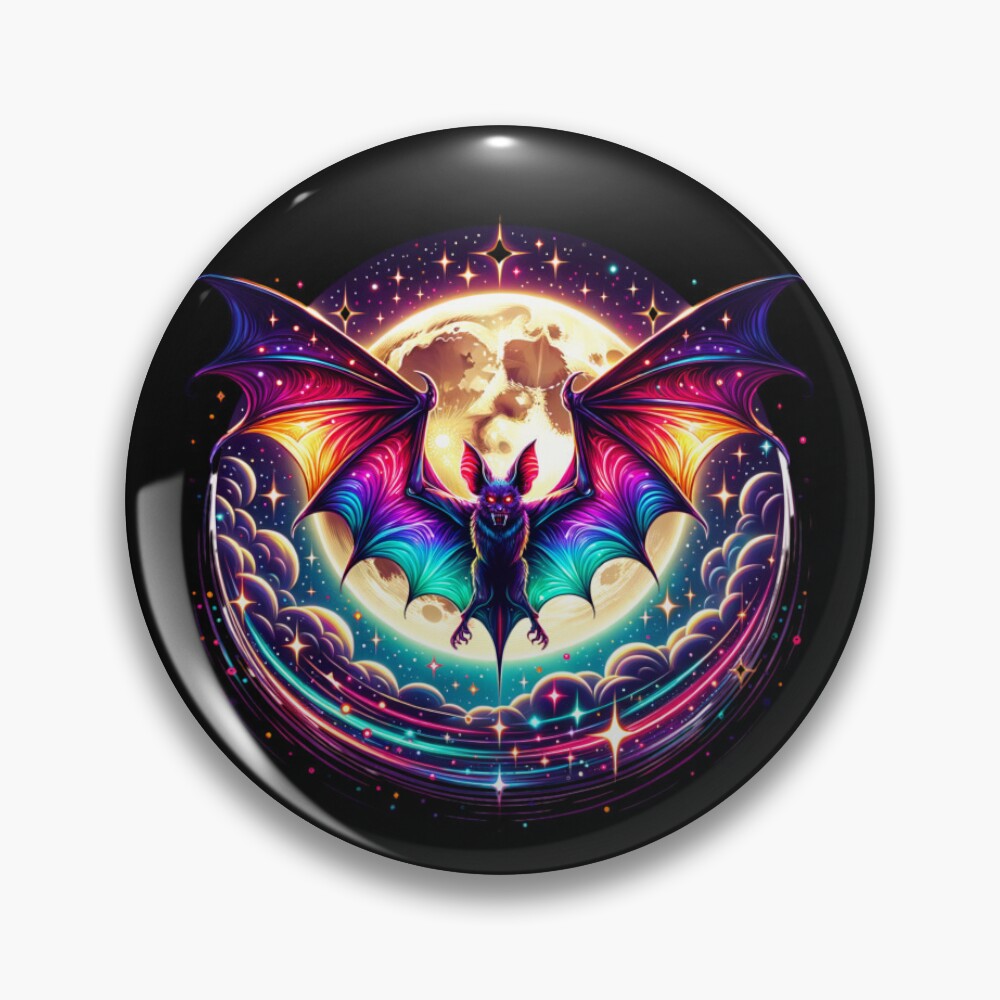 Colorful Bat Enamel Pin