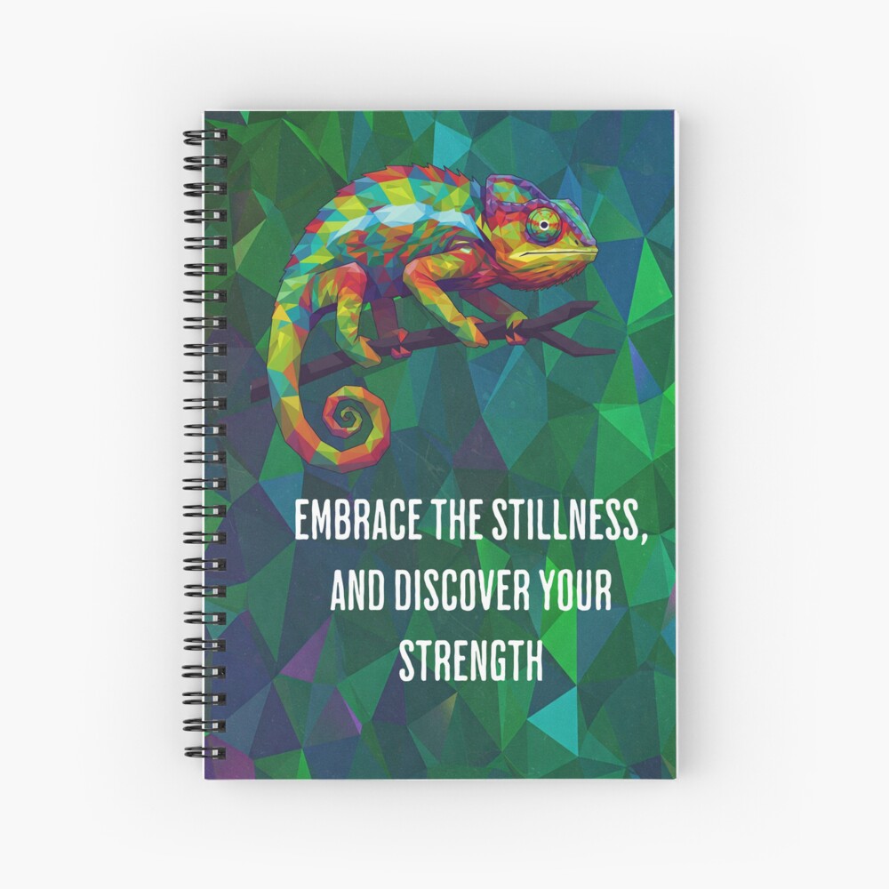 Geometric Chameleon Notebook / Hardcover Journal