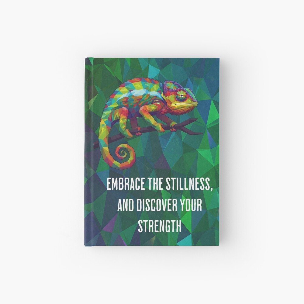 Geometric Chameleon Notebook / Hardcover Journal