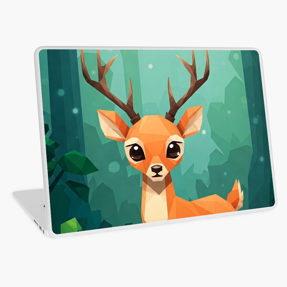 Geometric Deer Laptop Skin