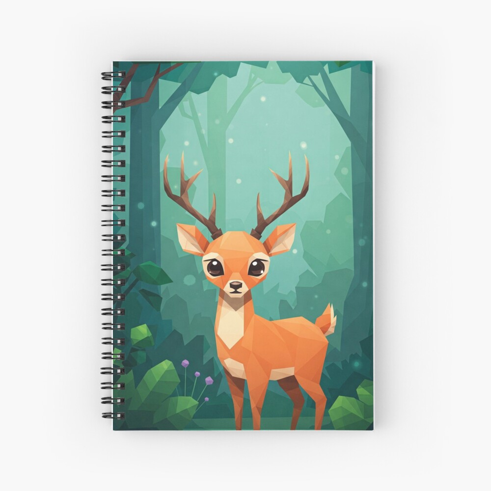 Geometric Deer Notebook / Hardcover Journal 
