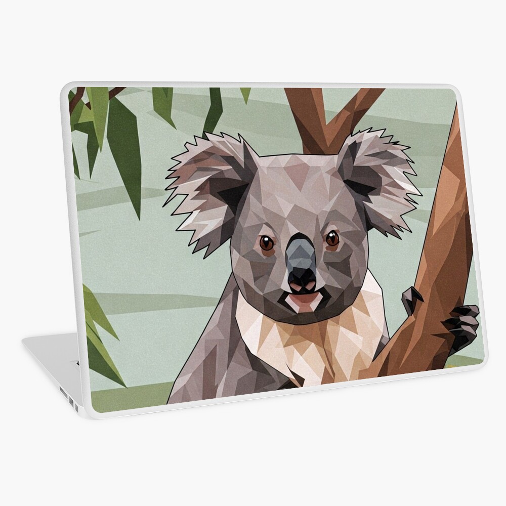 Geometric Koala Laptop Skin