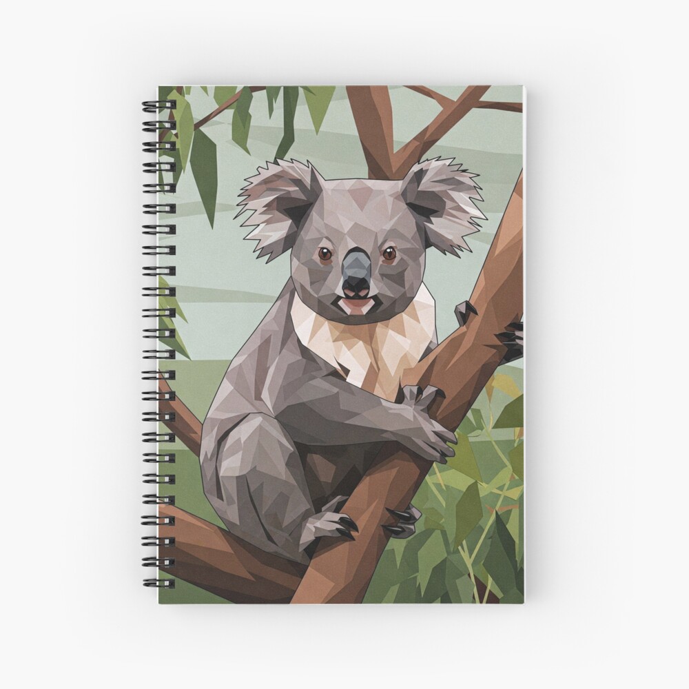 Geometric Koala Notebook / Hardcover Journal