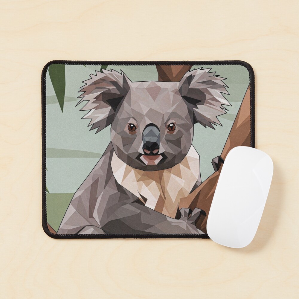 Geometric Koala Mouse Pad