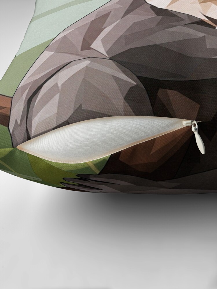 Geometric Koala Throw Pillow