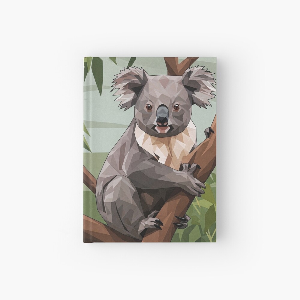 Geometric Koala Notebook / Hardcover Journal