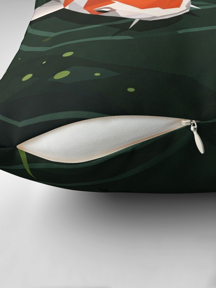 Geometric Koi Fish Pillow
