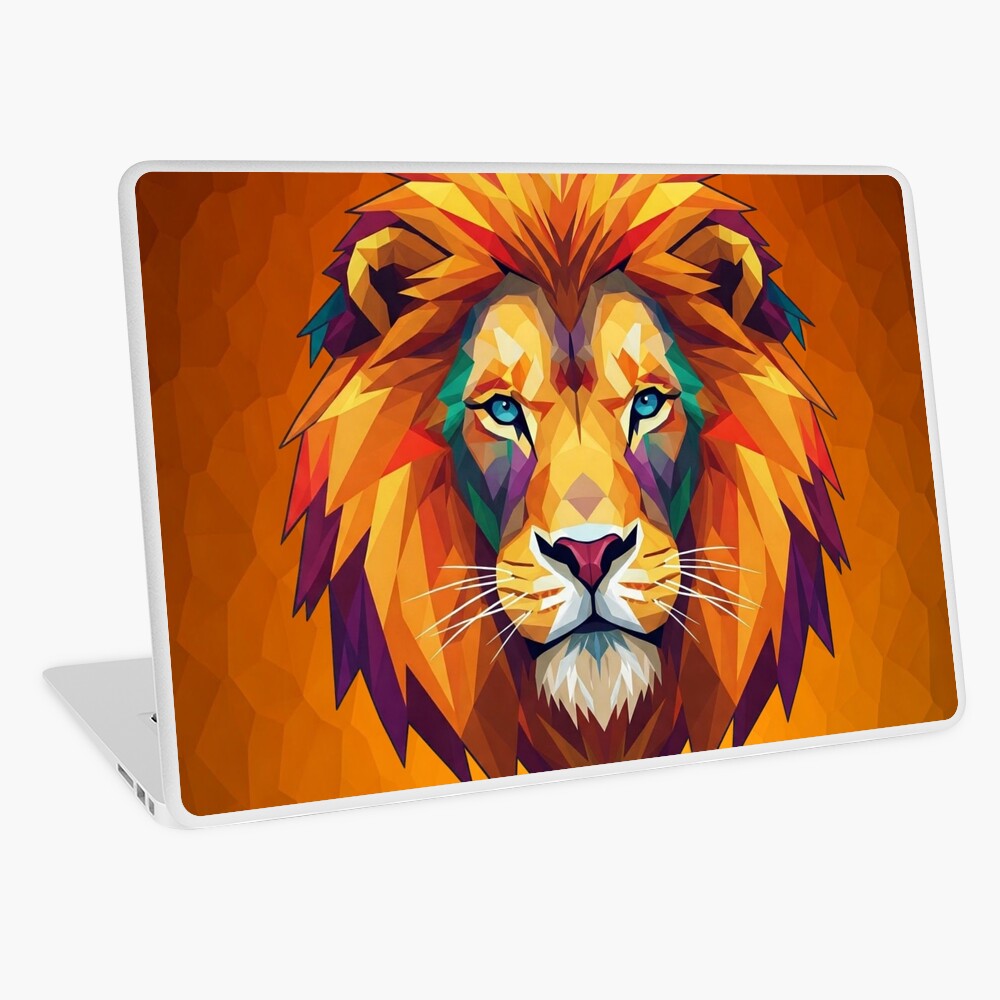  Geometric Lion Laptop Skin 