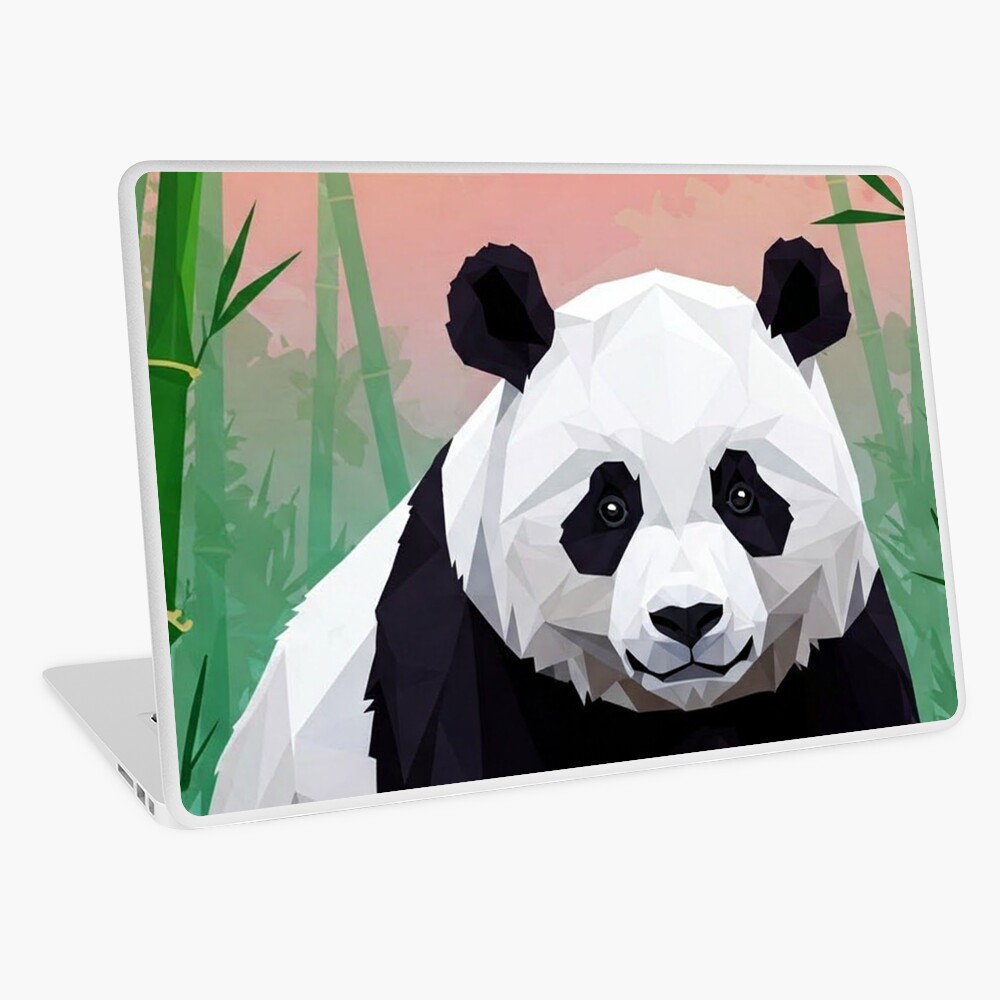 Geometric Panda Laptop skin 