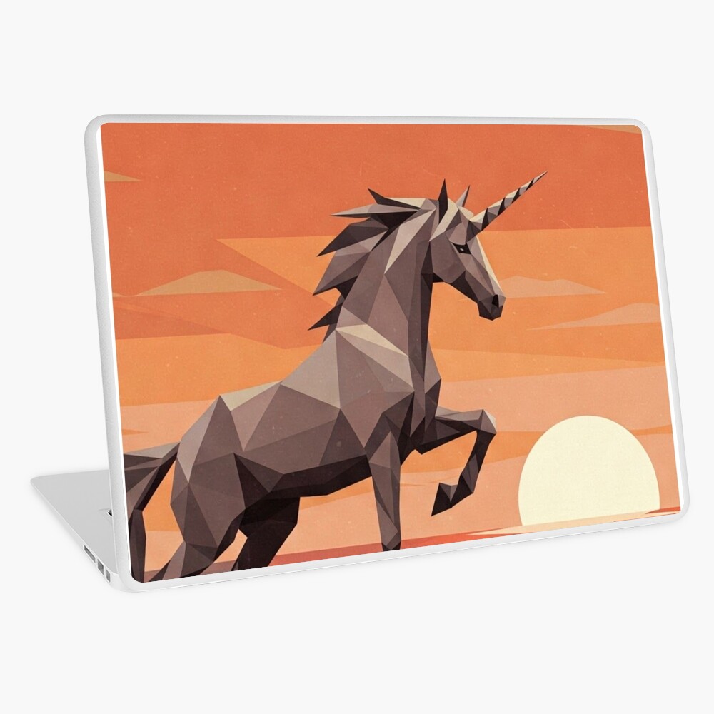 Geometric Unicorn Laptop Skin
